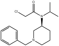 N-((S)-1-Benzyl-piperidin-3-yl)-2-chloro-N-isopropyl-acetaMide 结构式