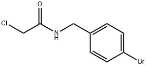 N-(4-溴苄基)-2-氯乙酰胺 结构式