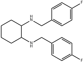N,N'-双-(4-氟-苄基)-环己烷-1,2-二胺 结构式
