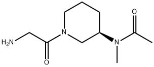 N-[(R)-1-(2-AMino-acetyl)-piperidin-3-yl]-N-Methyl-acetaMide 结构式