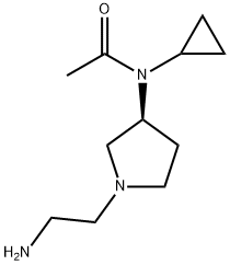 N-[(S)-1-(2-AMino-ethyl)-pyrrolidin-3-yl]-N-cyclopropyl-acetaMide 结构式