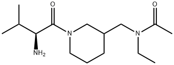 N-[1-((S)-2-AMino-3-Methyl-butyryl)-piperidin-3-ylMethyl]-N-ethyl-acetaMide 结构式