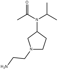 N-[1-(2-AMino-ethyl)-pyrrolidin-3-yl]-N-isopropyl-acetaMide 结构式