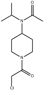 N-[1-(2-Chloro-acetyl)-piperidin-4-yl]-N-isopropyl-acetaMide 结构式