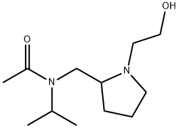 N-[1-(2-Hydroxy-ethyl)-pyrrolidin-2-ylMethyl]-N-isopropyl-acetaMide 结构式