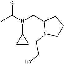 N-Cyclopropyl-N-[1-(2-hydroxy-ethyl)-pyrrolidin-2-ylMethyl]-acetaMide 结构式