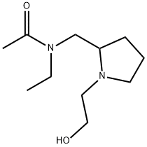N-Ethyl-N-[1-(2-hydroxy-ethyl)-pyrrolidin-2-ylMethyl]-acetaMide 结构式