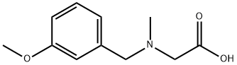 [(3-Methoxy-benzyl)-methyl-amino]-acetic acid 结构式