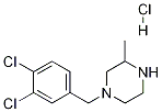 1-(3,4-Dichloro-benzyl)-3-methyl-piperazine hydrochloride 结构式