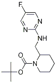 2-[(5-氟嘧啶-2-基氨基)-甲基]-哌啶-1-羧酸叔丁基酯 结构式