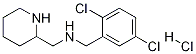 (2,5-二氯-苄基)-哌啶-2-基甲基-胺盐酸盐 结构式