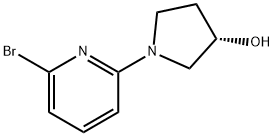 (S)-1-(6-溴-吡啶-2-基)-吡咯烷-3-醇 结构式