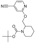 2-(4-氰基吡啶-2-基氧基甲基)-哌啶-1-羧酸叔丁基酯 结构式