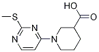 1-(2-甲基硫烷基-嘧啶-4-基)-哌啶-3-羧酸 结构式