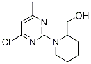 [1-(4-氯-6-甲基-嘧啶-2-基)-哌啶-2-基]-甲醇 结构式