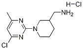 [1-(4-氯-6-甲基-嘧啶-2-基)-哌啶-3-基]-甲基-胺盐酸盐 结构式