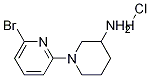 6'-Bromo-3,4,5,6-tetrahydro-2H-[1,2']bipyridinyl-3-ylamine hydrochloride 结构式