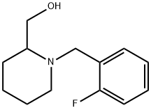 1-(2-氟-苄基)-哌啶-2-基]-甲醇 结构式