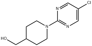 [1-(5-氯-嘧啶-2-基)-哌啶-4-基]-甲醇 结构式