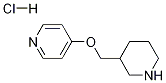 4-(哌啶-3-基甲氧基)吡啶盐酸盐 结构式