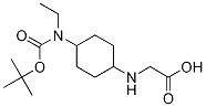 (1R,4R)-[4-(tert-Butoxycarbonyl-ethyl-aMino)-cyclohexylaMino]-acetic acid 结构式