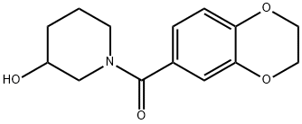(2,3-二氢-苯并[1,4]二氧杂环己烯-6-基)-(3-羟基-哌啶-1-基)-甲酮 结构式