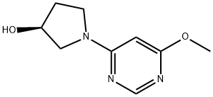 (S)-1-(6-甲氧基-嘧啶-4-基)-吡咯烷-3-醇 结构式