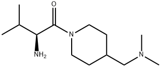 (S)-2-氨基-1-(4-((二甲基氨基)甲基)哌啶-1-基)-3-甲基丁-1-酮 结构式