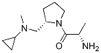 (S)-2-AMino-1-{(S)-2-[(cyclopropyl-Methyl-aMino)-Methyl]-pyrrolidin-1-yl}-propan-1-one 结构式