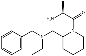 (S)-2-AMino-1-{2-[(benzyl-ethyl-aMino)-Methyl]-piperidin-1-yl}-propan-1-one 结构式