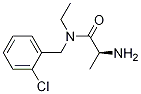 (S)-2-氨基-N-(2-氯苄基)-N-乙基丙酰胺 结构式