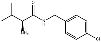 (S)-2-AMino-N-(4-chloro-benzyl)-3-Methyl-butyraMide 结构式