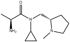 (S)-2-AMino-N-cyclopropyl-N-((S)-1-Methyl-pyrrolidin-2-ylMethyl)-propionaMide 结构式