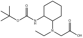 [(2-tert-ButoxycarbonylaMino-cyclohexyl)-ethyl-aMino]-acetic acid 结构式