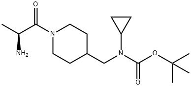[1-((S)-2-AMino-propionyl)-piperidin-4-ylMethyl]-cyclopropyl-carbaMic acid tert-butyl ester 结构式