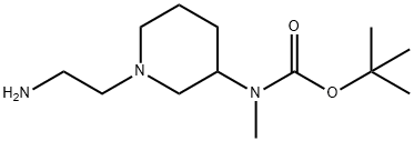 [1-(2-AMino-ethyl)-piperidin-3-yl]-Methyl-carbaMic acid tert-butyl ester 结构式