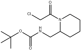 [1-(2-Chloro-acetyl)-piperidin-2-ylMethyl]-carbaMic acid tert-butyl ester 结构式