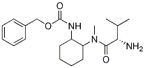 {2-[((S)-2-AMino-3-Methyl-butyryl)-Methyl-aMino]-cyclohexyl}-carbaMic acid benzyl ester 结构式