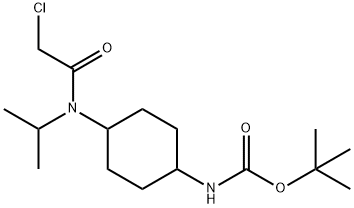 {4-[(2-Chloro-acetyl)-isopropyl-aMino]-cyclohexyl}-carbaMic acid tert-butyl ester 结构式