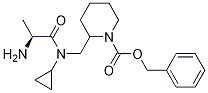 2-{[((S)-2-AMino-propionyl)-cyclopropyl-aMino]-Methyl}-piperidine-1-carboxylic acid benzyl ester 结构式