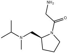 2-AMino-1-{(S)-2-[(isopropyl-Methyl-aMino)-Methyl]-pyrrolidin-1-yl}-ethanone 结构式