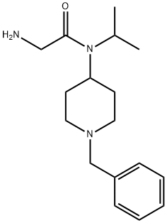 2-AMino-N-(1-benzyl-piperidin-4-yl)-N-isopropyl-acetaMide 结构式