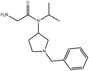 2-AMino-N-(1-benzyl-pyrrolidin-3-yl)-N-isopropyl-acetaMide 结构式