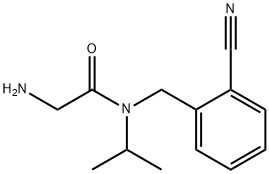 2-AMino-N-(2-cyano-benzyl)-N-isopropyl-acetaMide 结构式