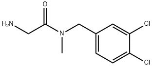 2-AMino-N-(3,4-dichloro-benzyl)-N-Methyl-acetaMide 结构式