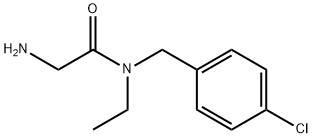 2-氨基-N-(4-氯苄基)-N-乙基乙酰胺 结构式