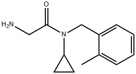 2-AMino-N-cyclopropyl-N-(2-Methyl-benzyl)-acetaMide 结构式