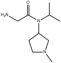 2-AMino-N-isopropyl-N-(1-Methyl-pyrrolidin-3-yl)-acetaMide 结构式