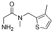 2-氨基-N-甲基-N-((3-甲基噻吩-2-基)甲基)乙酰胺 结构式