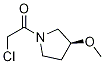 2-Chloro-1-((S)-3-Methoxy-pyrrolidin-1-yl)-ethanone 结构式